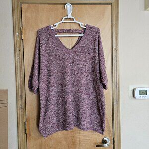 Torrid 4 Sweater 1/2 Sleeve Purple Pink
